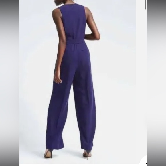 Women’s‎ Banana Republic Tie-Waist Jumpsuit Navy Womens Size 4 - Picture 10 of 10